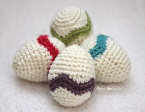 Chevron Striped Easter Egg ~ Repeat Crafter Me