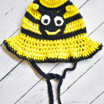 Crochet Bumblebee Sun Hat - All Sizes ~ My Merry Messy Life