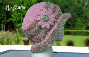 Honey Suckle - A Free Crochet Summer Hat ~ Kathy Lashley - ELK Studio