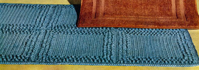 Aqua Rug ~ Free Vintage Crochet