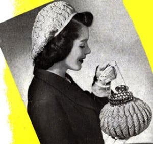 Match Mates Hat and Bag Set ~ Free Vintage Crochet