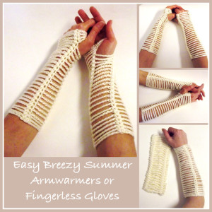 Easy Breezy Armwarmers by CrochetN'Crafts
