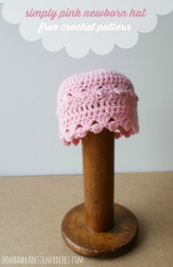 Simply Pink Newborn Hat by Oombawka Design