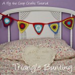Triangle Bunting Tutorial ~ Fly the Coop Crafts
