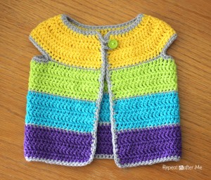 Cap Sleeve Cardigan by Repeat Crafter Me