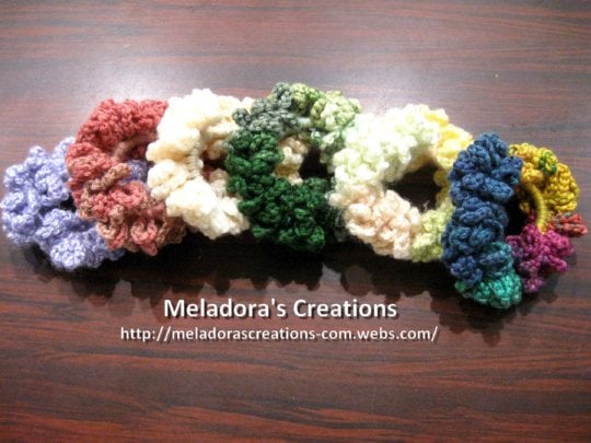 Chain Crocheted Scrunchie ~ Meladora's Creations
