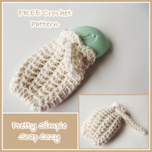 Pretty Simple Soap Cozy by Rhelena of CrochetN'Crafts