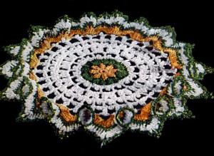 Pert Ruffle Doily by Free Vintage Crochet