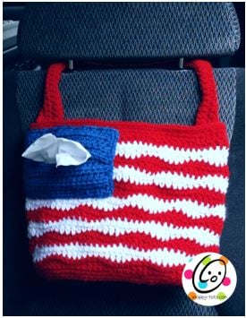 American Car Tote Bag ~ Snappy Tots