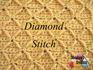 Diamond Stitch - Crochet Stitch by Meladora's Creations