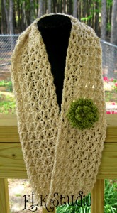 Lacy Summer Scarf by Kathy Lashley of ELK Studio