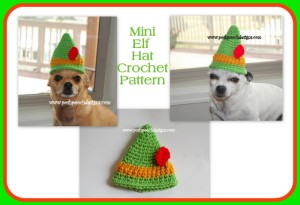 Mini Elf Hat by Sara Sach by Posh Pooch Designs