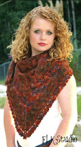 Pumpkin Spice - Shawl by Kathy Lashley of ELK Studio