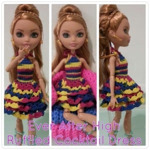 Ever After High Ruffled Cocktail Dress by Dezalyx