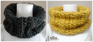 Chunky Ribbed Cowl by Cre8tion Crochet