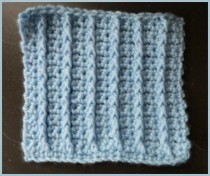 Single Crochet Raised Rib Stitch by Heather's Crochet Blog
