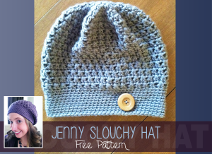 Slouchy Crochet Hat by Rebecca Langford of Little Monkeys Crochet