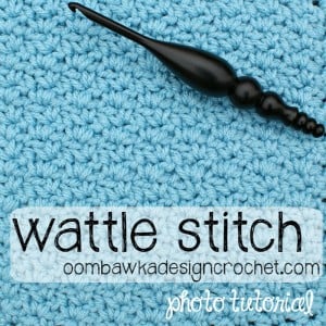 Wattle Stitch 8x8 Inch Square by Oombawka Design