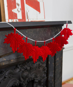 Maple Leaf Banner ~ Red Heart Yarns
