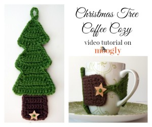 Christmas Tree Coffee Cozy Tutorial ~ Moogly