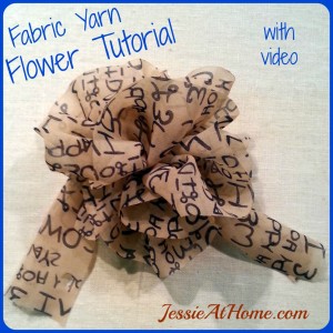 Fabric Yarn Flower ~ Jessie At Home