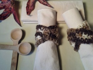 Beaded Fall Napkin Rings ~ Crochet is the Way