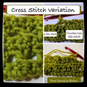 Cross Stitch Variation ~ Rhelena - CrochetN'Crafts
