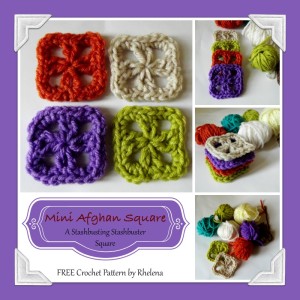 Mini Afghan Square ~ Rhelena - CrochetN'Crafts