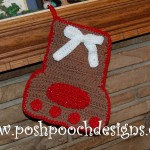 Paw Print Christmas Stocking ~ Sara Sach - Posh Pooch Designs