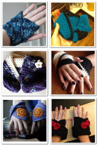 Mobius Mitts V1 ~ Pixelated Mushroom