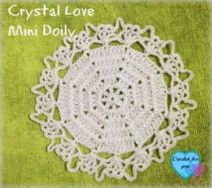 Crystal Love Mini Doily ~ Erangi Udeshika - Crochet For You