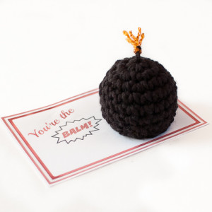 "You're the BALM" Crochet Valentine ~ Petals to Picots