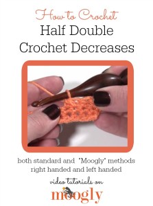 Half Double Crochet Decreases (Hdc2tog) ~ Moogly