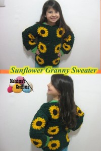 Sunflower Granny Sweater ~ Meladora's Creations