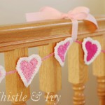 Bubble Heart Crochet Garland ~ Whistle and Ivy