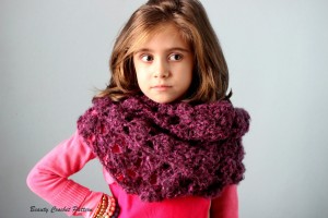 Crochet Infinity Lace Scarf Cowl ~ Beauty Crochet Pattern