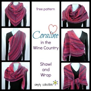 Coraline in the Wine Country Shawl and Wrap ~ Simply Collectible