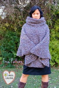 Cowl Hooded Poncho ~ Simply Collectible