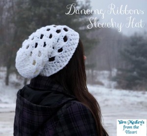 Dancing Ribbons Slouchy Hat ~ Nondas Hensley - Cre8tion Crochet