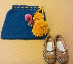 Easy-as-1-2-3 Toddler Pompom Skirt ~ The Anarchist Knitter