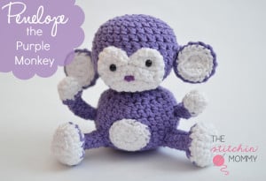 Penelope the Purple Monkey ~ The Stitchin' Mommy