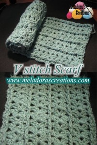 V Stitch Scarf ~ Meladora's Creations