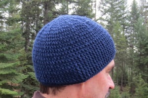 Thick Front Post Crocheted Hat ~ My Recycled Bags