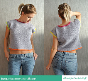 Crochet Crop Top Free Pattern ~ Jane Green - Beautiful Crochet Stuff