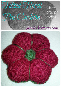 Felted Floral Pincushion ~ Jessie At Home