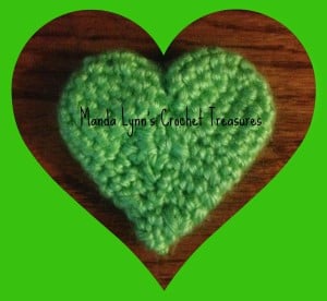 3D Heart Applique ~ Manda Proell - MandaLynn's Crochet Treasures
