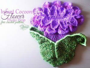 Infant Cocoon Flower Photo Prop ~ Stitch11