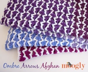 Ombre Arrow Afghan ~ Moogly