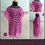 Lacy Oversized Top ~ Maz Kwok's Designs