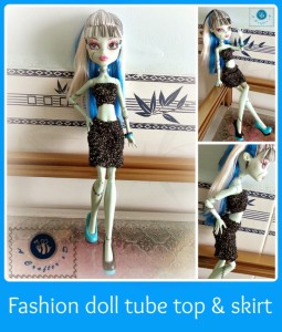 Fashion Doll Tube Top and Skirt ~ Maz Kwok's Designs